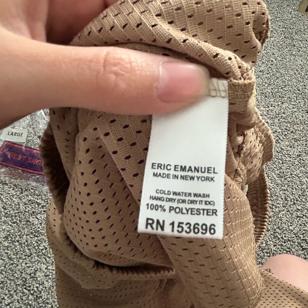 Eric Emanuel EE Basic Short, Gold/Purple, size Large - Picture 6 of 9